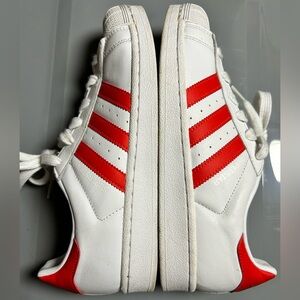 Adidas White and Red Women's Sneakers